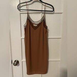Aritzia - Babaton - Blush Strap Dress w/ mesh detail - Size M